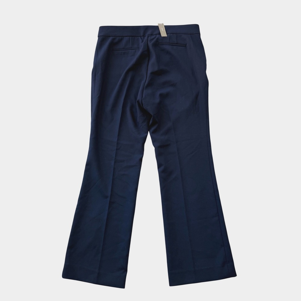 NWT J.Crew 365 Edie Wide Leg Trousers Navy Blue Women's Size 16 Office Career - Picture 2 of 10